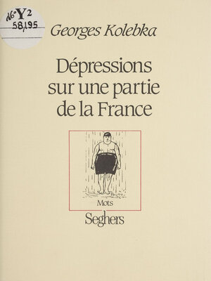 cover image of Dépressions sur une partie de la France